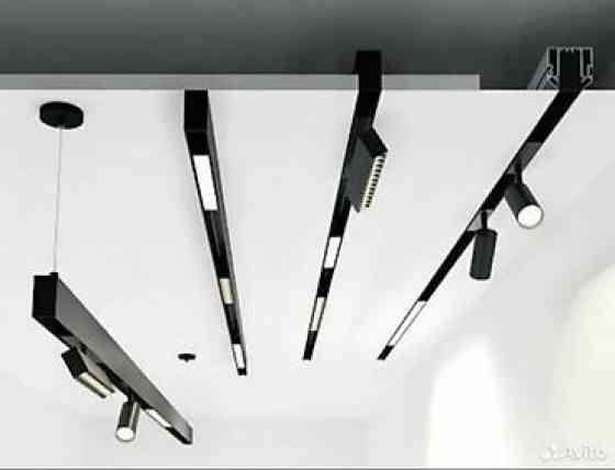 ТРЕКОВАЯ СИСТЕМА ОСВЕЩЕНИЯ ВСТРАИВАЕМАЯ ПОД ШПАКЛЁВКУ 48V ЧЕРНЫЙ Бишкек