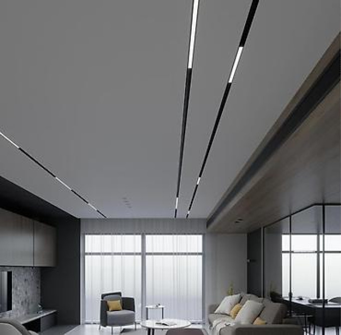 Линейные магнитные трековые светильники и встраиваемые световые линии Бишкек - изображение 1