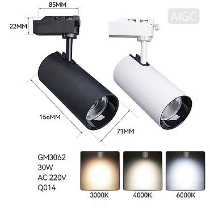 Трековый светильник цилиндрический GM3062 - Мощность: 30 Вт - Bishkek - photo 2