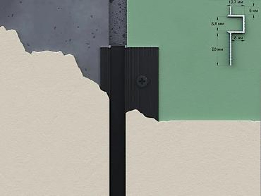 Теневой разделительный профиль. Предназначен для декоративного Bishkek - photo 3