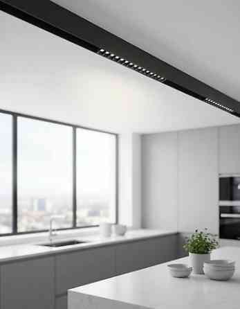 Черный магнитный светильник для трековых систем с мощностью 12 Вт и Бишкек