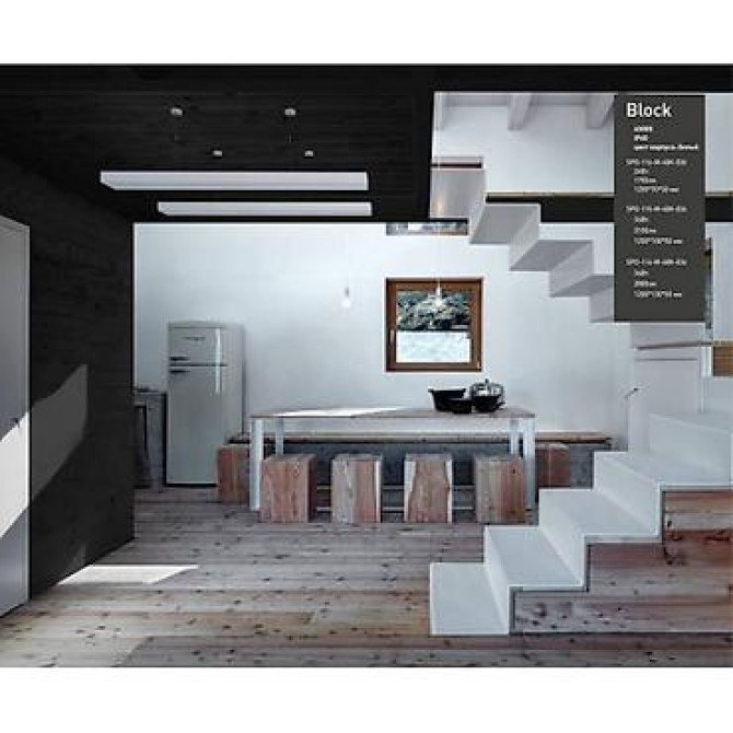 Дизайнерский светильник led эра geometria spo-114-w-40k-036 block 36вт Бишкек - сүрөт 2