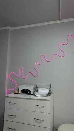 Гибкая неоновая LED‑лента розового свечения, длина 5 м - Тип: гибкий Бишкек