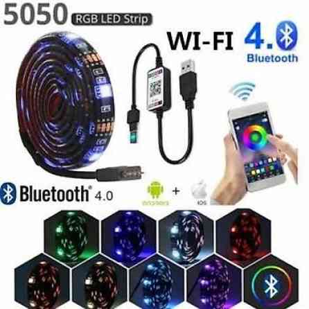 Светодиодная Bluetooth RGB 5050 USB лента для подсветки, влагостойкая Бишкек