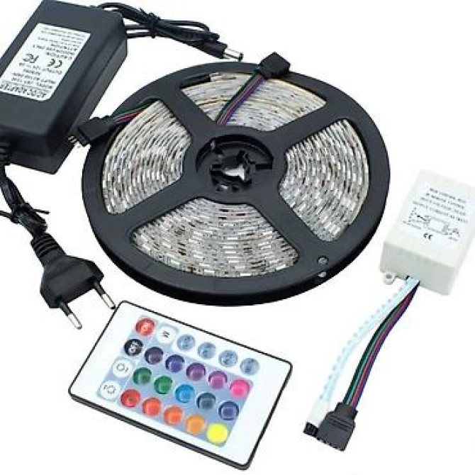 Светодиодная лента 5 м (SMD 5050, 60 LED/м) – яркое освещение с Бишкек - сүрөт 2