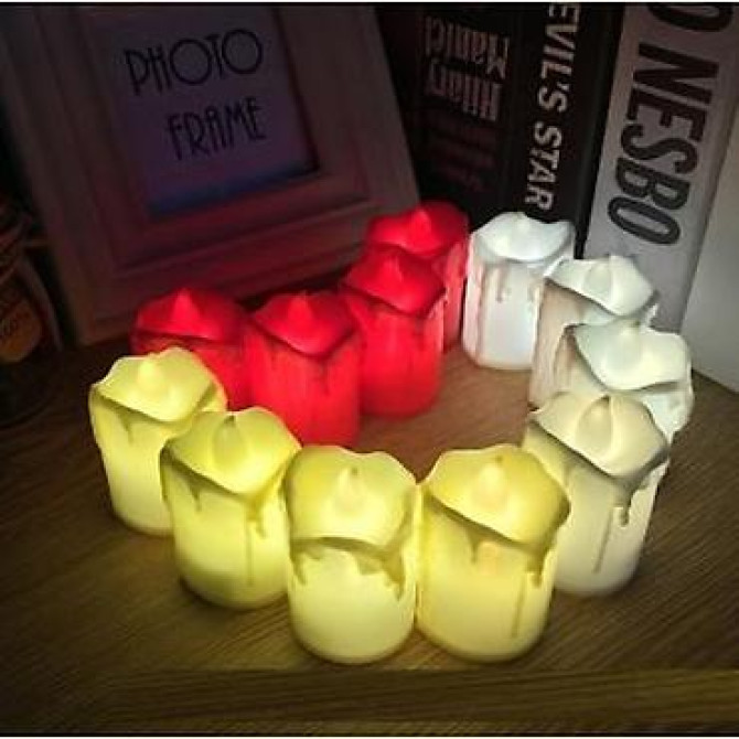 Светодиодная свеча тающая (Упаковка 24шт) Что может быть романтичнее Бишкек - сүрөт 4