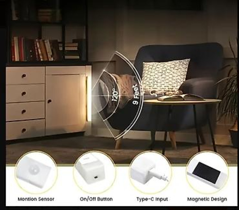 Новый 50см
с датчиком даижения
Крепится на магниты 

светильник Бишкек - изображение 8