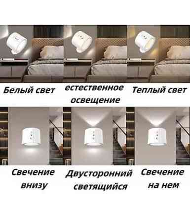 Настенный/прилипной светильник-ночник с датчиком движения и магнитным Бишкек