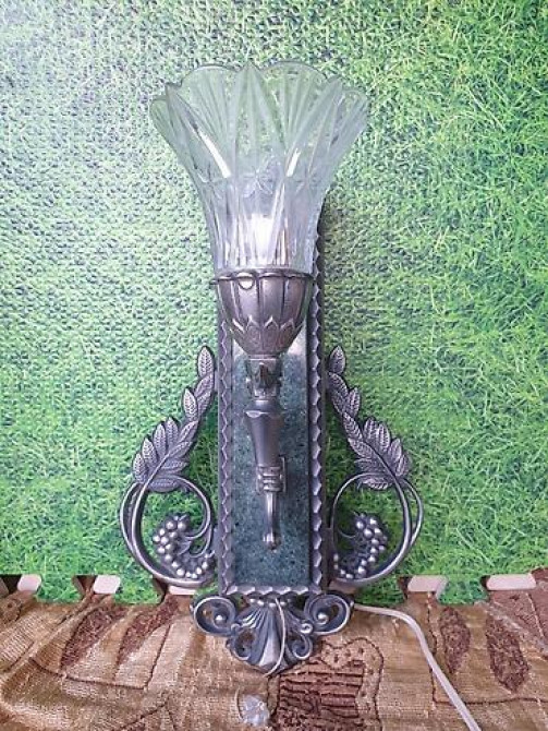 Хрустальный Светильник Бра Винтажный. Анодированное льтьё со вставкой Бишкек - изображение 1