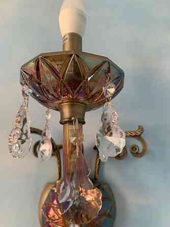 Настенный бра (в наличии 2 шт) Цветное стекло, бронза Бишкек