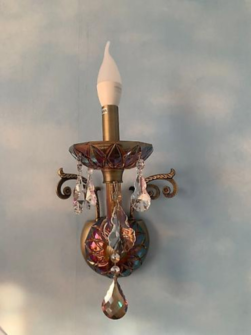 Настенный бра (в наличии 2 шт) Цветное стекло, бронза Бишкек - сүрөт 8