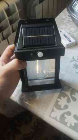 Уличный настенный светильник на солнечной панели с датчиком движения Бишкек