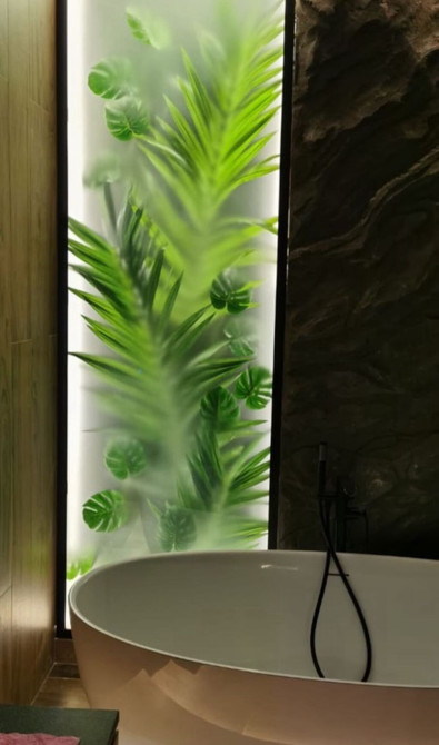 Декоративная световая панель с растительным принтом для интерьеров. - Бишкек - изображение 1