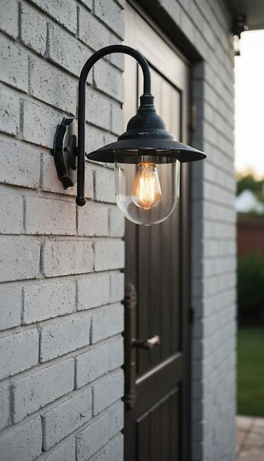 Настенный светильник в стиле ретро, выполненный в черном цвете Bishkek - photo 1