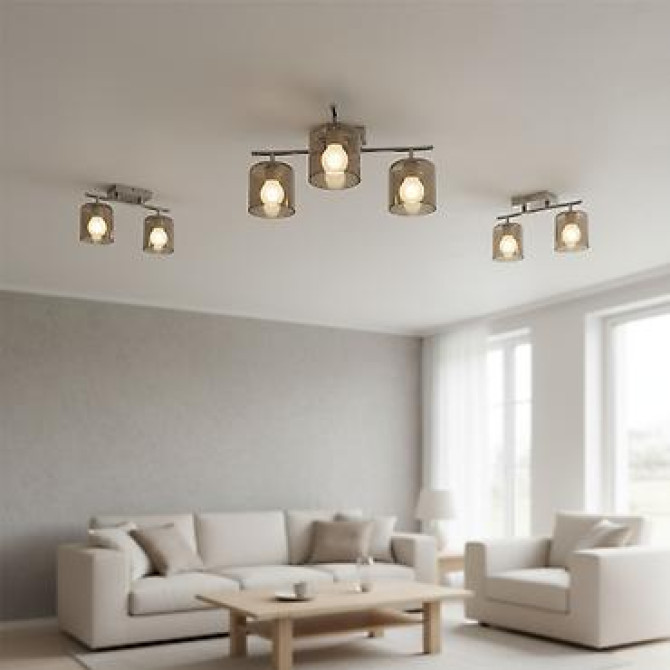 Настенные/потолочные светильники с плафонами из тонированного стекла Бишкек - изображение 2