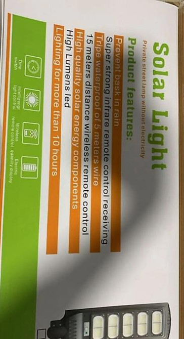 Солнечный прожектор с пультом 250вт Солнечный прожектор с пультом Бишкек - изображение 4