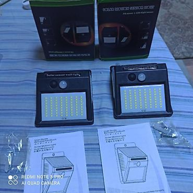 100 светодиодов. Заряжается от солнечного света.С датчиком движения Бишкек - изображение 2