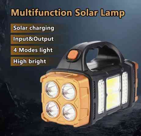 ✅ Многофункциональный светодиодный фонарь с солнечной панелью.???????????? Бишкек