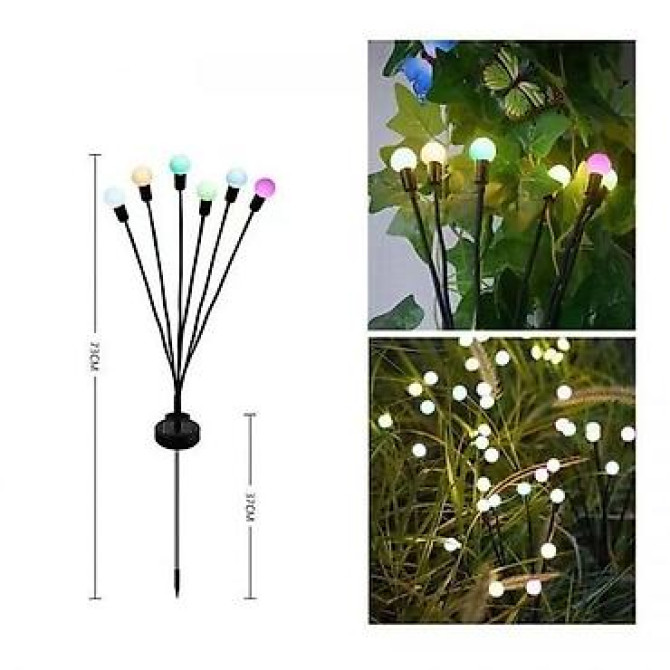 Садовый декоративный светильник на солнечной батарее – 8 диодов Бишкек - изображение 3