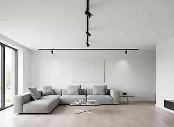 Магнитный трек-профиль черного цвета, предназначенный для встраивания Бишкек