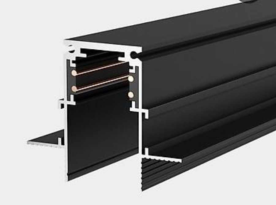Магнитный трек-профиль черного цвета, предназначенный для встраивания Бишкек - изображение 2