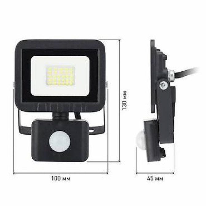 Светодиодные прожекторы LPR-041-2-65K-020 20Вт с датчиком Bishkek - photo 5