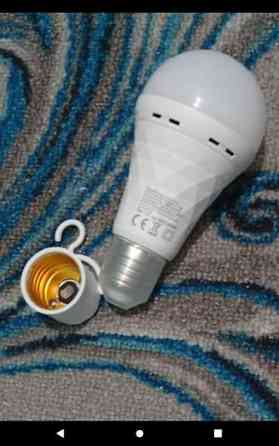 Заряжаемые лампы от обычного патрона заряжается, горит когда нет Бишкек