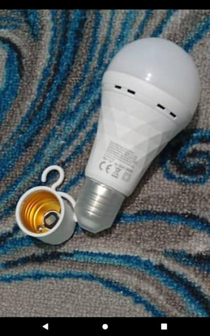 Заряжаемые лампы от обычного патрона заряжается, горит когда нет Бишкек - изображение 2