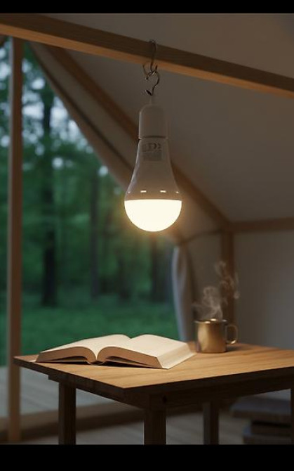 Заряжаемые лампы от обычного патрона заряжается, горит когда нет Бишкек - изображение 1