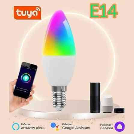Лампочка светодиодная (свеча) E14 5W, Wifi. Умная лампочка, управление Бишкек