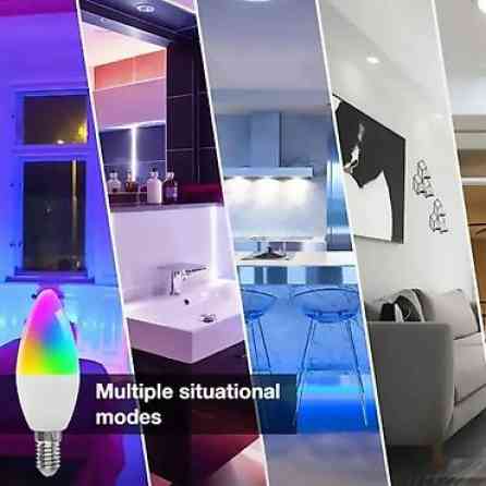 Лампочка светодиодная (свеча) E14 5W, Wifi. Умная лампочка, управление Бишкек