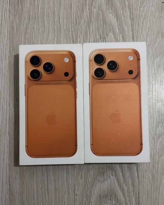 IPhone 17 Pro Max, Новый, 256 ГБ, Оранжевый, Кабель, Коробка, 100 % Бишкек - изображение 1