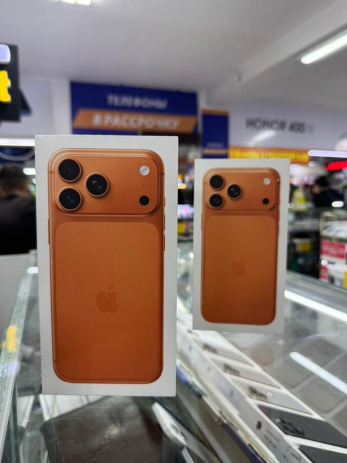 IPhone 17 Pro Max, Новый, 256 ГБ, Оранжевый, Кабель, Коробка, 100 % Бишкек - изображение 1