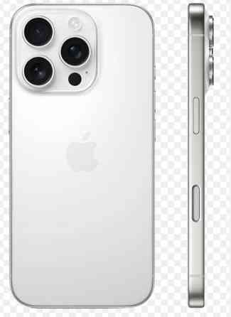 IPhone 16 Pro, Новый, 256 ГБ, Белый, Кабель, 92 % Бишкек