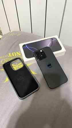 IPhone 16 Pro, Новый, 128 ГБ, Черный, Защитное стекло, Чехол, Коробка, 89 % Бишкек