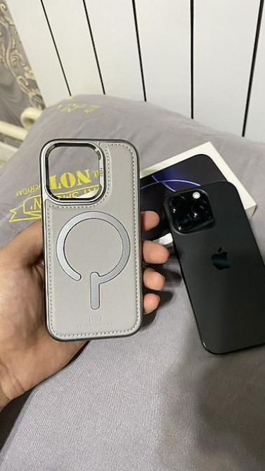 IPhone 16 Pro, Новый, 128 ГБ, Черный, Защитное стекло, Чехол, Коробка, 89 % Бишкек - изображение 6