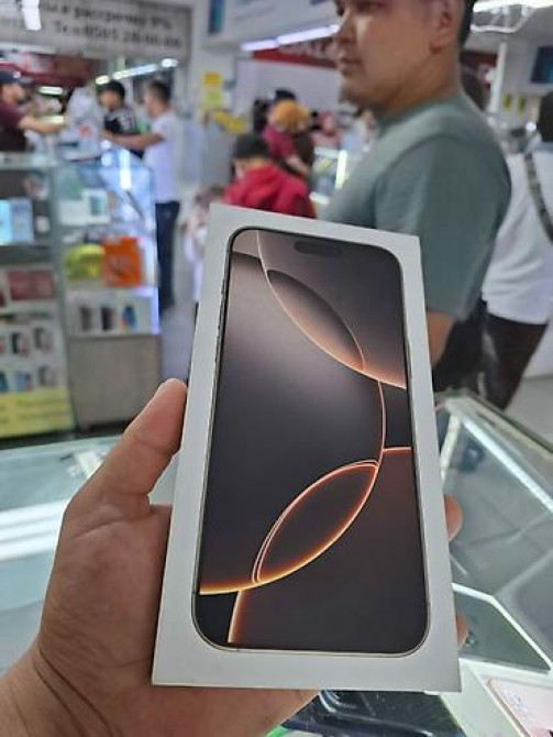 IPhone 16 Pro, Новый, 256 ГБ, Natural Titanium, Зарядное устройство, Чехол, Кабель, В рассрочку, 100 Бишкек - изображение 2