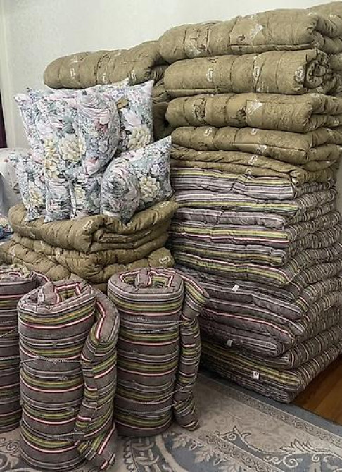 Тошок Новый, Ватный матрас, цвет - Серый, Самовывоз, Платная доставка Бишкек - изображение 10