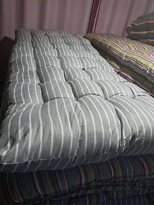 Тошок Новый, Ватный матрас, цвет - Серый, Самовывоз, Платная доставка Бишкек - изображение 19