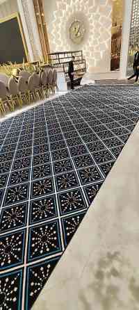 Для детских помещений, На метраж, Новый, В розницу, Войлочный, С рисунком, цвет - Серый, Узбекистанская, Гарантия, Бесплатный выезд Бишкек