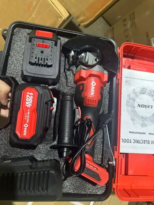 Болгарка аккумуляторная КЕН 128 вольт Размер Бишкек - изображение 1