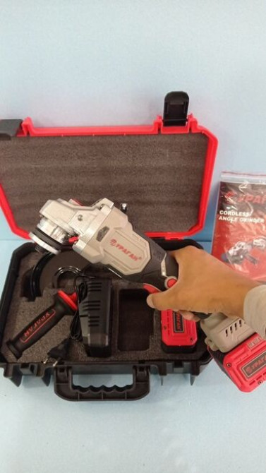 Аккумуляторная болгарка, Ураган, Новый, Бесплатная доставка, Платная доставка, Самовывоз Бишкек - изображение 1