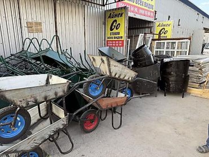 Садово-строительная тачка и тележка, Стальная, Двухколесная, Новый, В розницу Бишкек - сүрөт 29