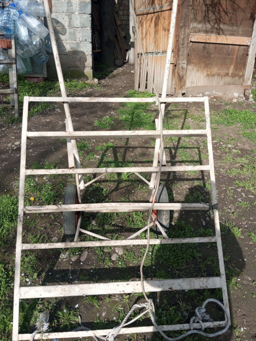 Садово-строительная тачка и тележка, Стальная, Четырехколесная, Б/у, В розницу Бишкек - сүрөт 1