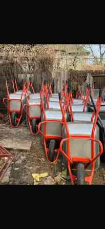 Садово-строительная тачка и тележка, Стальная, Одноколесная, В розницу Бишкек