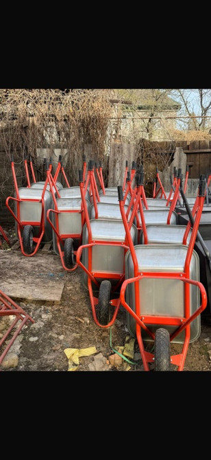 Садово-строительная тачка и тележка, Стальная, Одноколесная, В розницу Бишкек - сүрөт 1