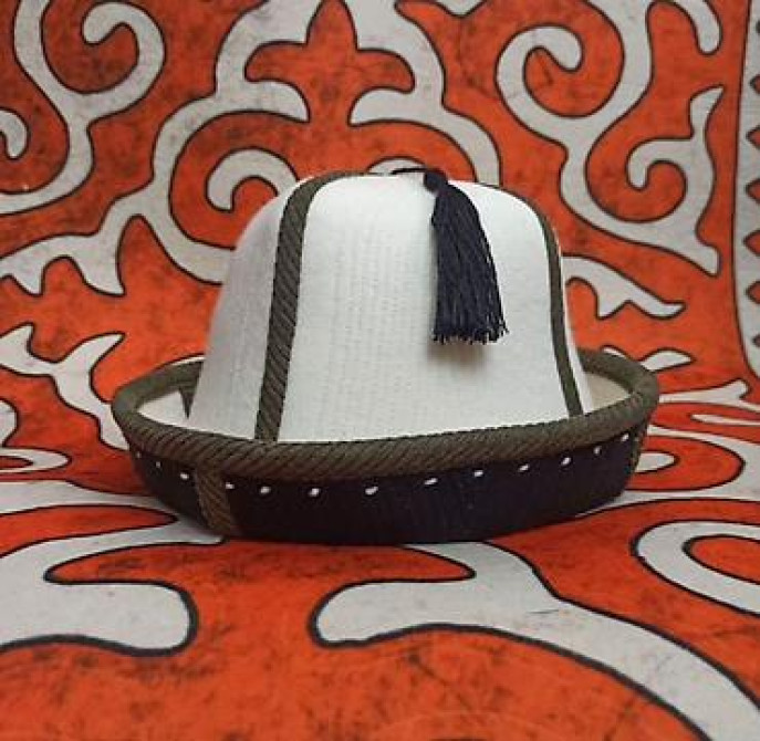 Традиционный кыргызский калпак - Мужской головной убор национального Бишкек - сүрөт 29