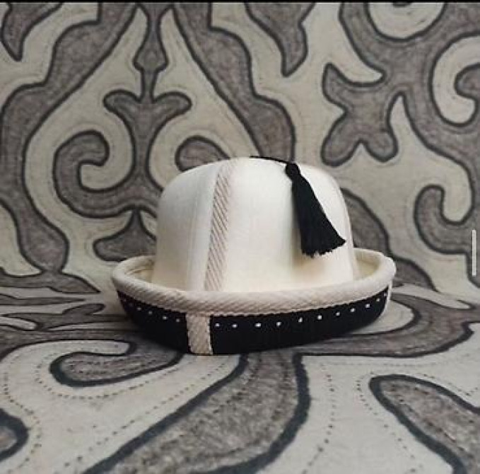 Традиционный кыргызский калпак - Мужской головной убор национального Бишкек - сүрөт 28