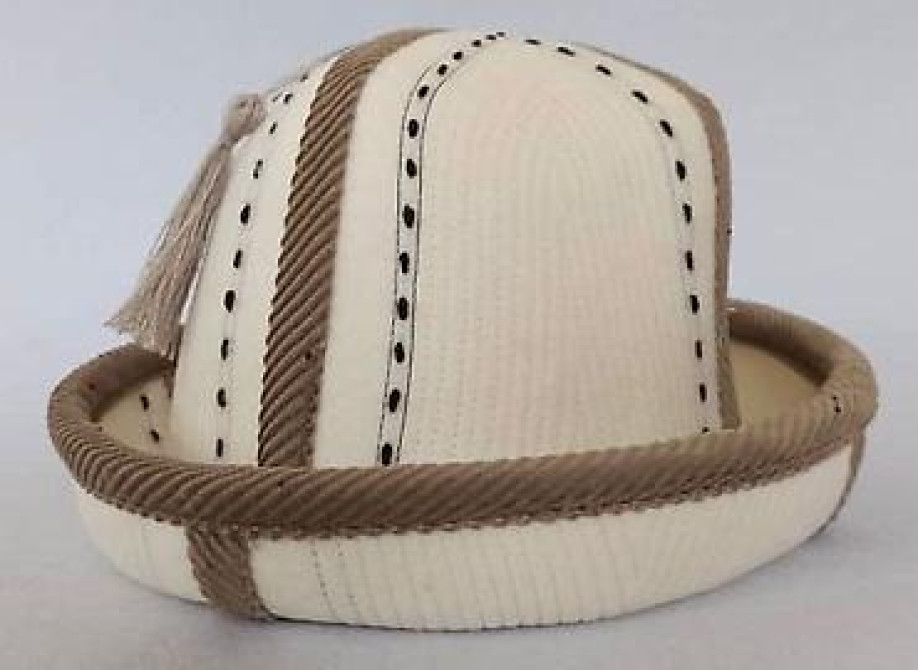 Традиционная войлочная шапка калпак (калпак/кепка-борик) с кисточкой Бишкек - сүрөт 9