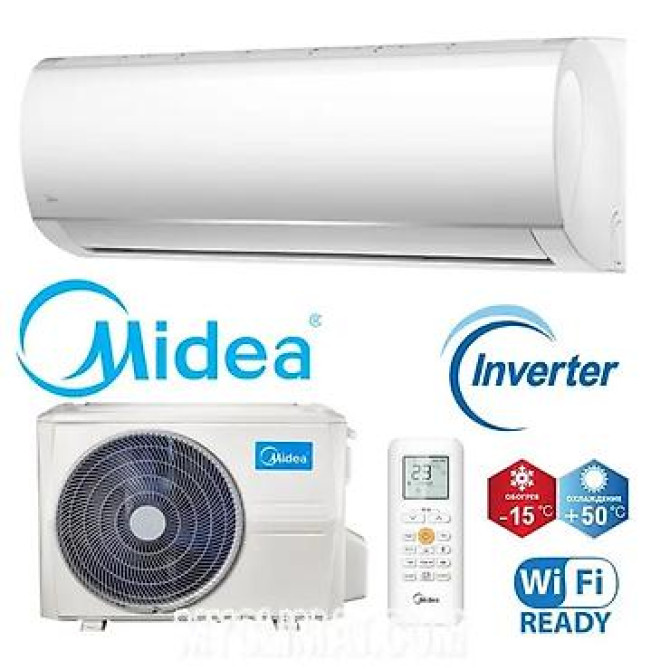 Сплит-система, Midea, Новый, Более 100 м², Инверторный Бишкек - изображение 39